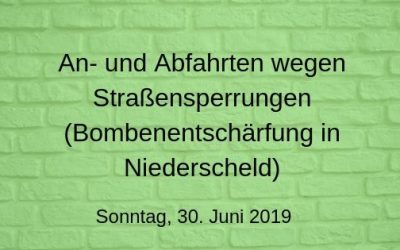 Infos zum 30.6.: An- und Abfahrt zum Waldschwimmbad von Dillenburg