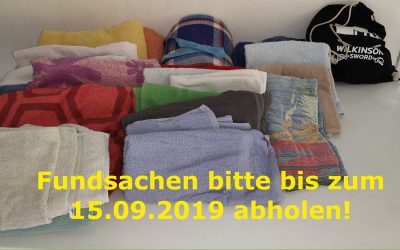 Fundsachen 2019 bitte abholen