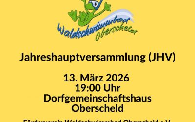 Einladung JHV 13.03.26 – 19 Uhr