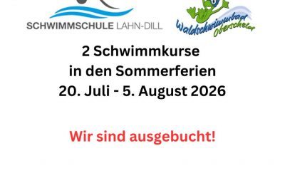 Schwimmkurse 2026 ausgebucht