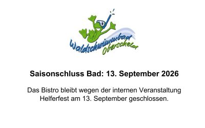 Saisonschluss steht bevor